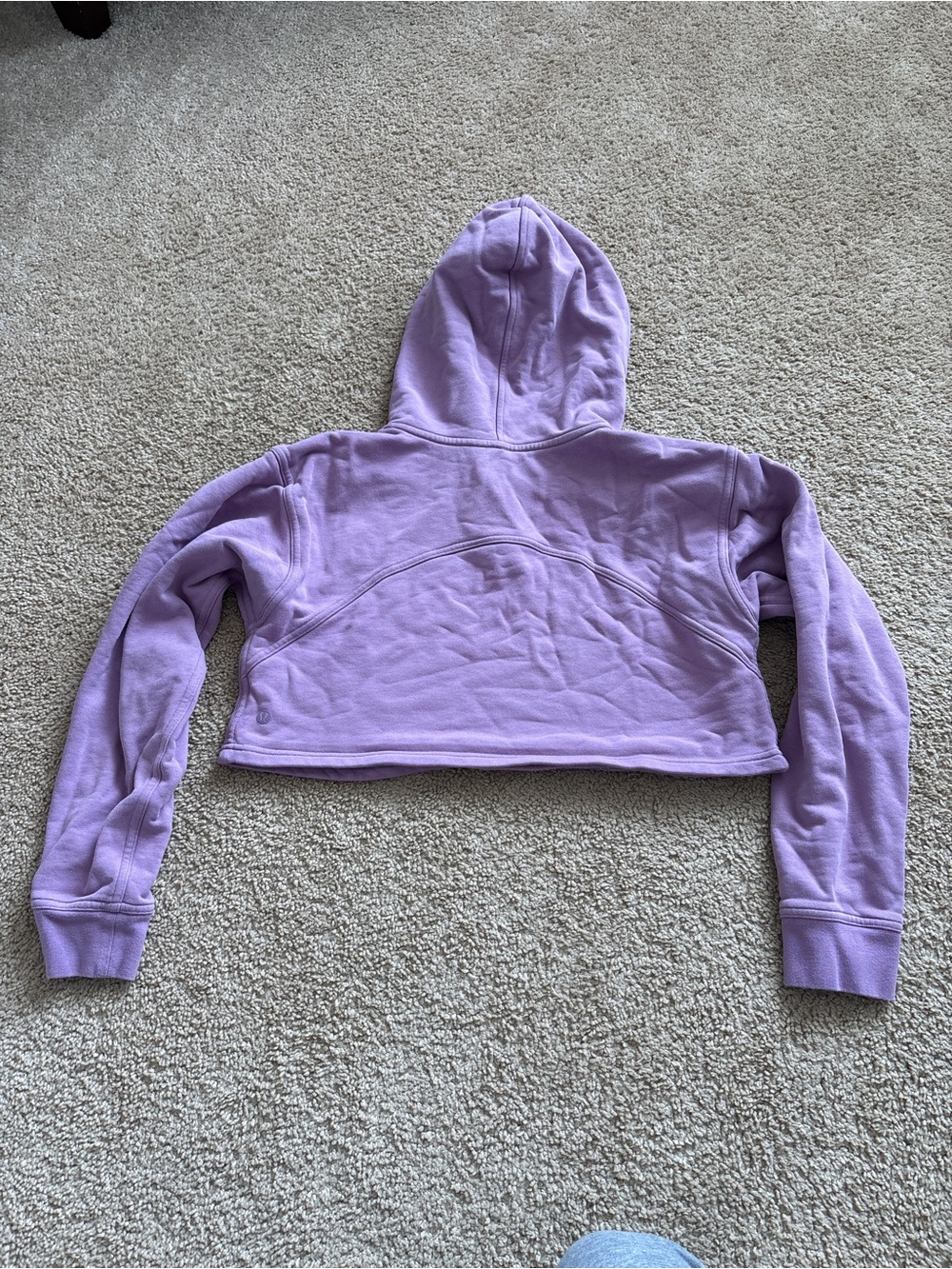 Lululemon Cropped Lavender Hoodie - Picture 2 of 3